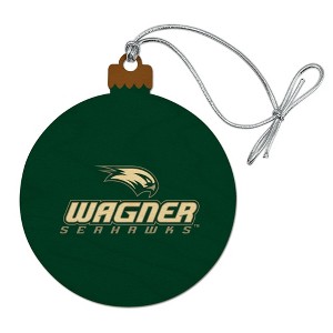 Wagner College Primary Logo Wood Christmas Tree Holiday Ornament - 1 of 4