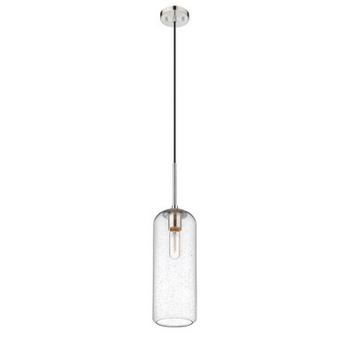 Monty Mid-Century Modern Brushed Nickel 1-Light Pendant