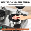 Mojgar Commercial Waffle Maker Dual-Head Round Waffle Iron 2460W Non-Stick - 4 of 4