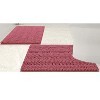 Home Mart Goods 2 Piece Rose Soft Cozy Plush Chenille Bath Mat & Contour Bath Rug - 3 of 4