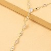 Gold-Tone Crystal Hand Chain with Finger Loop, Multi-Shaped Stone Jewelry for Women, Party & Special Occasions - 3 of 4