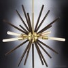 Urban Ambiance Luxury Mid-Century Modern Chandelier 23.875''H x 27.625''W,  Satin Gold Finish,  Lismore Collection, UHP3881 - 4 of 4