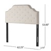 Contemporary Upholstered Headboard with Button Tufted Diamond Stitch & Nailhead Accents, Queen/Full Size Headboard -Christopher Knight Home - 2 of 4