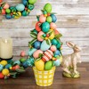 Northlight 17" Colorful Easter Egg Tree in Yellow Gingham Pot - image 2 of 4