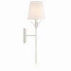 Crystorama Lighting Broche 1 - Light Sconce in  Matte White - 4 of 4