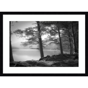 25" x 19" Scottish Lake by Dorit Fuhg Wood Framed Wall Art Print - Amanti Art - 1 of 4