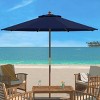 Cannes 11Ft Wooden Pulley Market Umbrella  - PAT8109 - Safavieh - 2 of 3