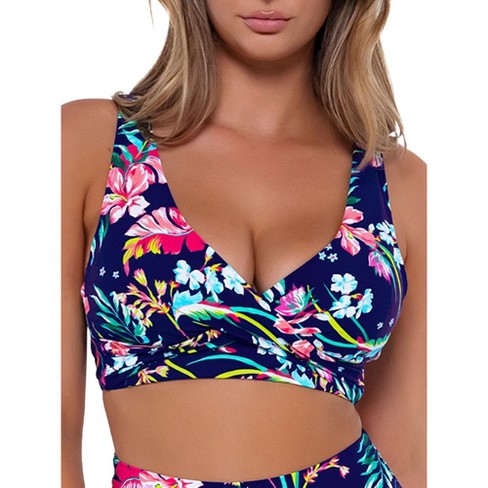 Sunsets Women's Printed Underwire Wrap Bikini Top - 523p 40e/38f/36g Island  Getaway : Target