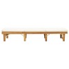 vidaXL Folding Sun Lounger with Cushion Solid Acacia Wood - 4 of 4