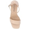 Journee Collection Women's Valenncia Narrow Width SuperNatural Shades Open Square Toe Ankle Strap Sandals - 4 of 4