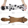 Itopfox Dog Squeaky Toys 5 Pack, No Stuffing Crinkle Plush Chew Toys for Large Medium Small Puppies, Teething Boredom Relief - 3 of 4
