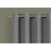MAYEERTY Curtain Panel Gray Thermal Insulation Polyester Contemporary for Living Room Bedroom 54"x95" 2pcs - 2 of 4