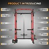 Power Cage 2000LBS, Multi-Functional Squat Rack with Cable Cross-Over System & LAT Pull Down, 5-in-1 Home Gym Strength Trainer - 3 of 4
