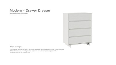 Target modern 4 store drawer dresser