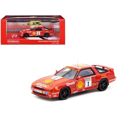 Toyota Supra Turbo (MA70) RHD #1 "British Touring Car Championship" (1988) "Hobby64" 1/64 Diecast Model Car by Tarmac Works
