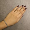 Haus of Brilliance 14K Yellow Gold Plated Silver 1/2 Cttw Diamond S-Curve Tennis Bracelet - 4 of 4