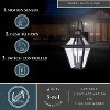 VAXCEL Nottingham Black Motion Sensor Dusk to Dawn Outdoor Wall Lantern Light Clear Glass - 2 of 4