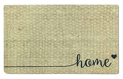 J&V Textiles Home Sweet Home Outdoor Rubber Doormat 18 x 30