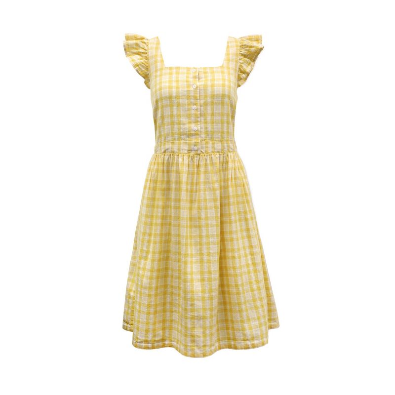 Hope & Henry Womens' Flutter Sleeve Sun Dress, 4 of 7