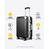 LUGGEX Zipperless Luggage with Spinner Wheels - Polycarbonate Aluminum Hard Shell Suitcase, Carry-On 20-Inch, White - 2 of 4