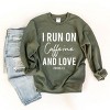 Simply Sage Market I Run On Caffeine And Love Sweatshirt - 3 of 4