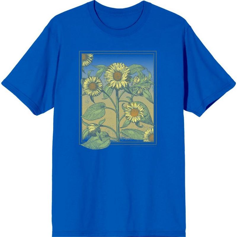 Natural World Sunflower Frame Men's Short Sleeve Tee, 1 of 2