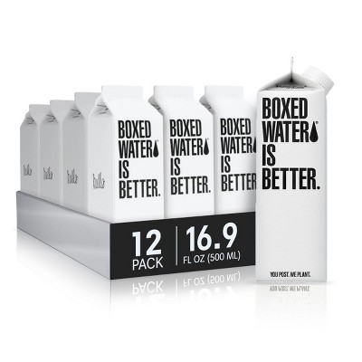Boxed Water, Purified Drinking Water - 16.9 Fl Oz (Pack of 12)