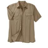 Boulder Creek by KingSize Men's Big & Tall Short Sleeve Pilot Shirt by