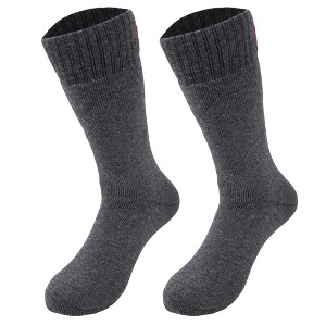 Men’s Thermal Insulated Socks – 1 Pair, Seamless Toe, Reinforced Heel, Warm & Breathable, Size 8-11.5 - 1 of 4