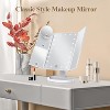 Makeup Mirror Vanity Mirror with Lights, 2X, 3X, 10X Magnification, Touch Control, Trifold, Modern Style - 2 of 4