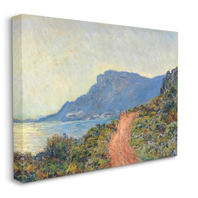 Stupell Industries Cliff Road Ocean Mountain Landscape Monet Classic Painting