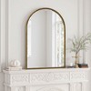 Okak 36X24IN Vintage Arched Mirror with Metal Frame, Aged Effect Bathroom Mirror, Wall Mirror for Bathroom, Entryway, Bedroom - 4 of 4