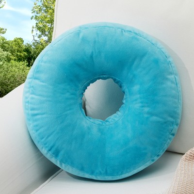 Cheer Collection 16" Round Donut Shaped Throw Pillow