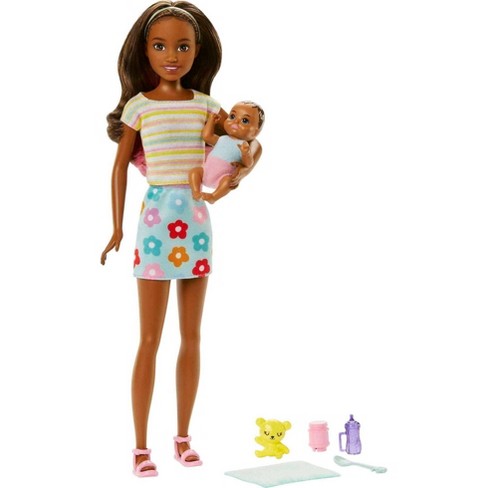Barbie Skipper Doll Baby Figure 5 Accessories Inc. Playset :