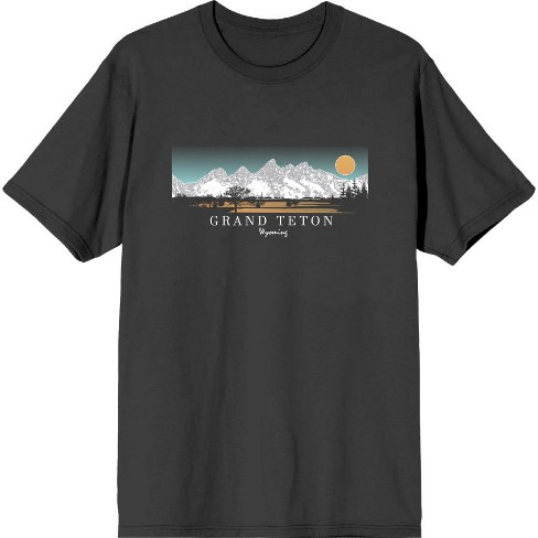 Adventure Society Grand Teton Wyoming Crew Neck Short Sleeve Adult T-shirt - image 1 of 2