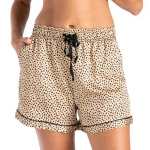 Hello Mello Women’s Beauty Sleep Satin Pajama Shorts - 1 of 4