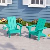 WestinTrends Ashore Kids Outdoor HDPE Plastic Modern Adirondack Patio Chairs with Cup Holders (Set of 2) - 2 of 4