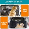 APRILSOUL Dog Barrier for Car Back Seat Cargo Area with Wider Coverage Dog Car Gate Divider for Backseat Trunk - 3 of 4