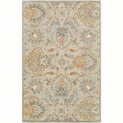 Mark & Day Lyon 5'x8' Rectangle Tufted Indoor Area Rugs Medium Brown: Wool, Stain-Resistant, Handwoven, Traditional Style