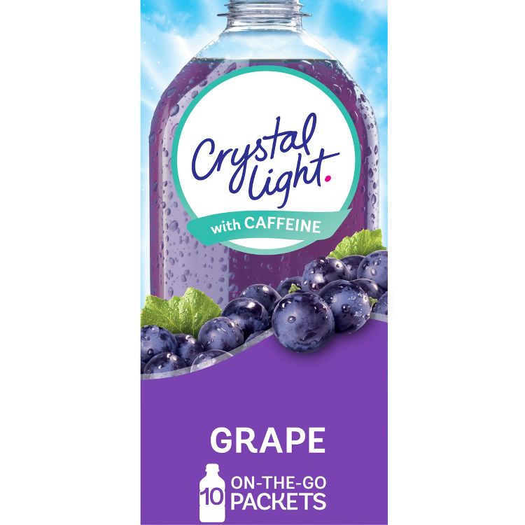 Crystal Light On the Go Grape Energy Drink Mix - 10pk/0.11oz Stix, 1 of 9