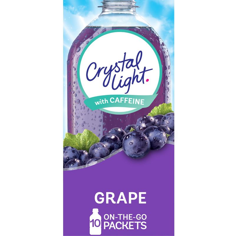 Crystal Light On the Go Grape Energy Drink Mix - 10pk/0.11oz Stix, 1 of 11