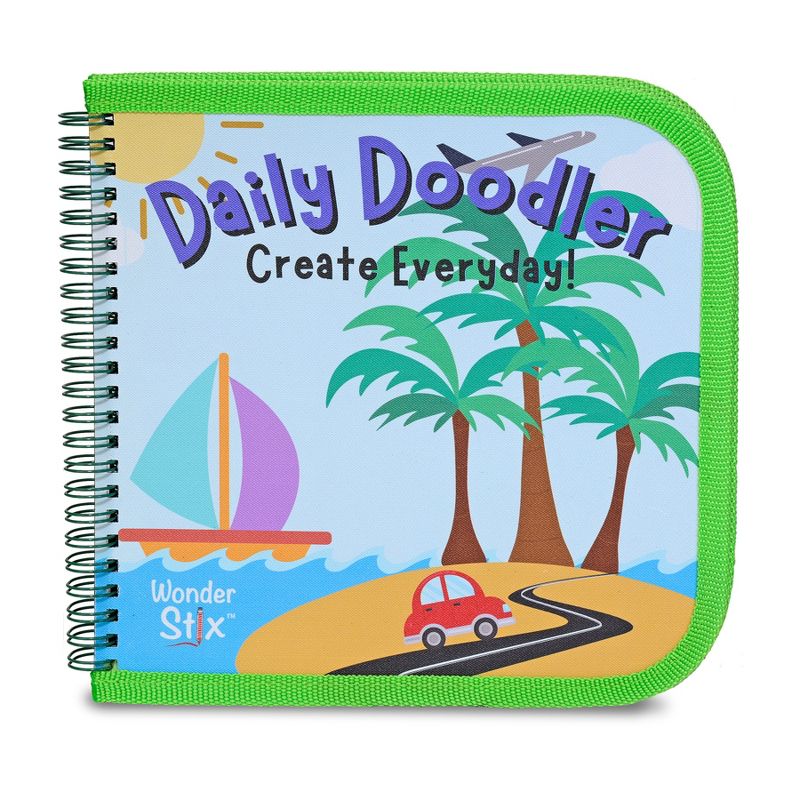 The Pencil Grip™ Daily Doodler Reusable Activity Book- Travel Cover, Includes 4 Wonder Stix, 4 of 8