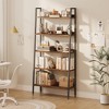 67 Inch Tall Bookshelf, 5-Tier Bookcase with Open Shelves, Farmhouse Wood Storage Rack with Adjustable Feet - 3 of 4