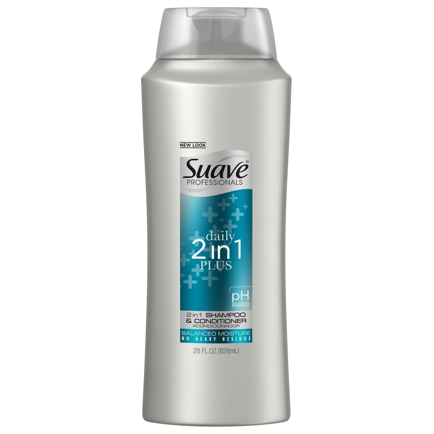 4-Pack Suave Professionals 2 in 1pH Shampoo and Conditioner + $5 GC