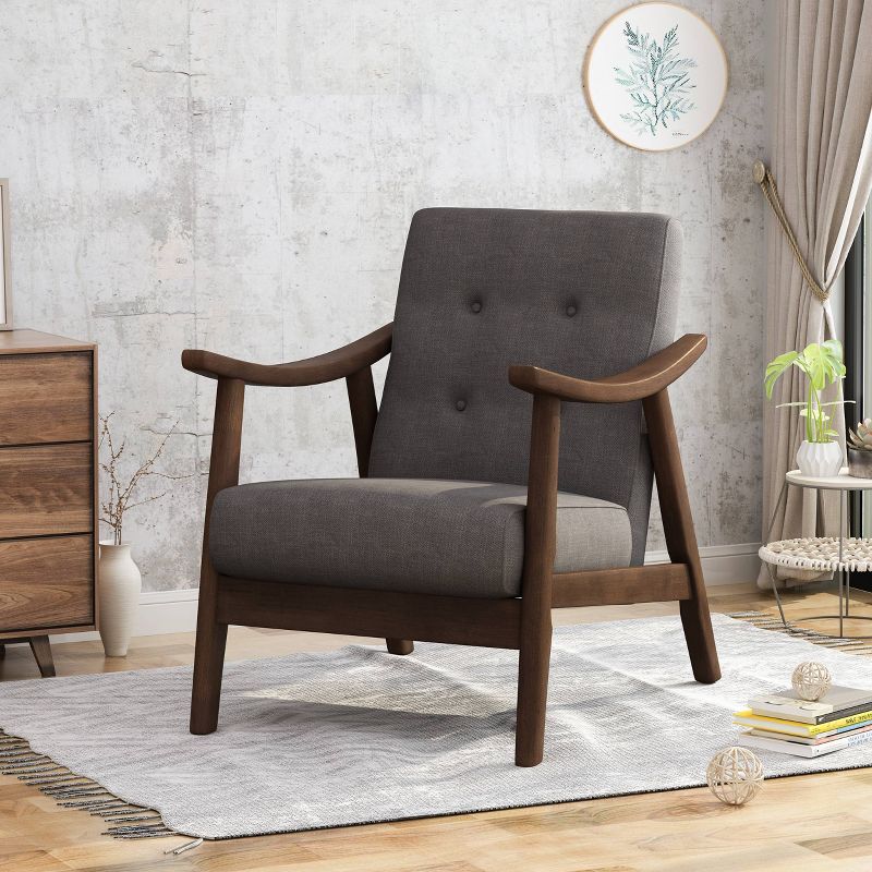 Chabani Mid-Century Modern Accent Chair - Christopher Knight Home, 3 of 6