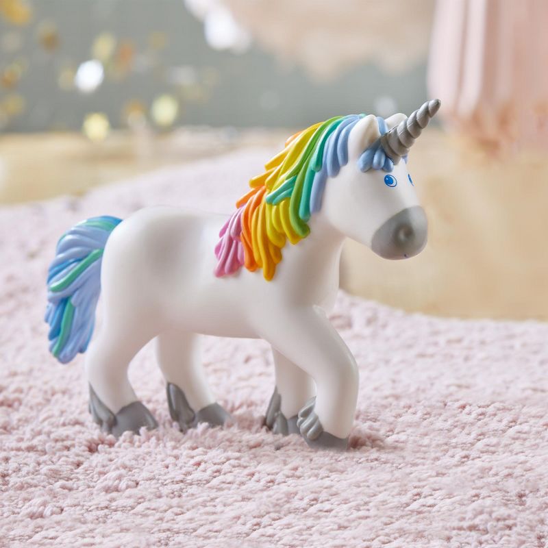 HABA Little Friends Unicorn Ruby Rainbow Chunky Plastic Toy Figure, 5 of 10
