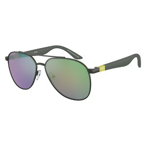 Emporio Armani EK 2001 30173R Childrens Pilot Sunglasses Matte Green 53mm - 1 of 3