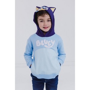 Bluey Bingo Dad Mom Fleece Matching Family Cosplay Pullover Hoodie Infant to Little Kid - 1 of 4