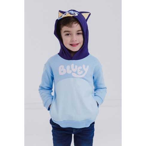 Bluey Bingo Dad Mom Fleece Matching Family Cosplay Pullover Hoodie Infant to Little Kid - image 1 of 4