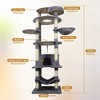 BABYYER Multi-Level Cat Tower, 84.6" Large Cat Tree with Ramp, Condos and Scratching Posts, Durable Pet House Furniture for Indoor Cats - 4 of 4